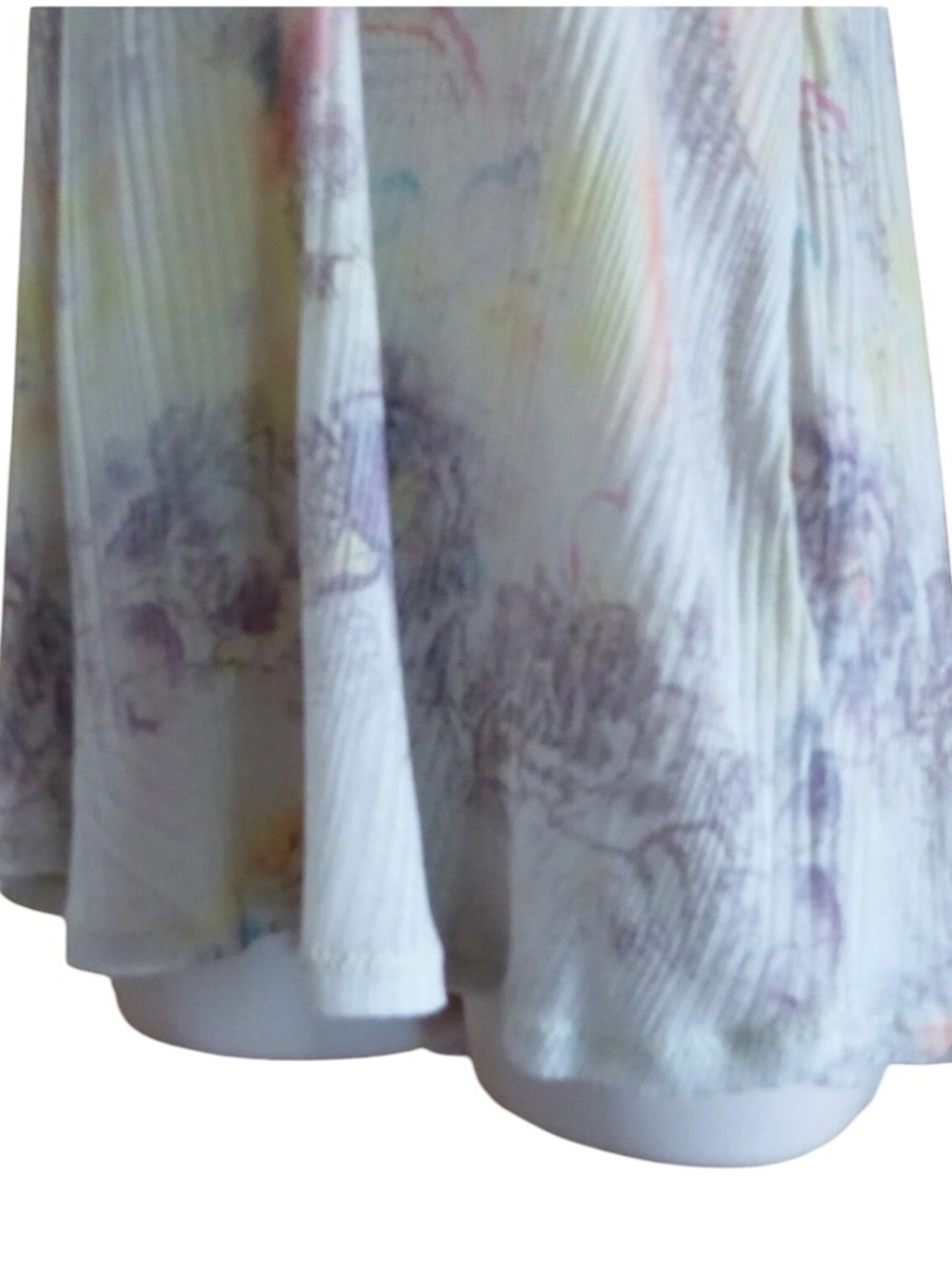 Vintage Free People Beaded Strapless Pastel Floral Cami Tank Top Large Y2K - Picture 10 of 16
